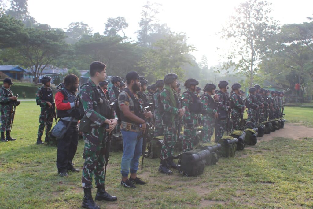 Apel Pergeseran Pasukan Dalam Rangka Pengamanan Pemilu Suara Teluk