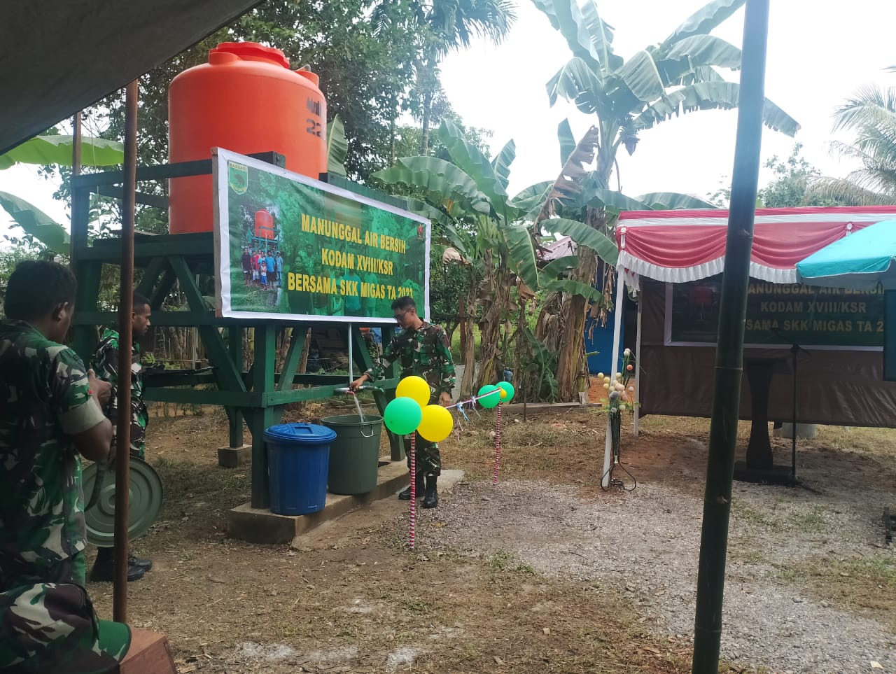 Manunggal Air Bersih Kodam XVlll/KSR Bersama SKK Migas TA 2023