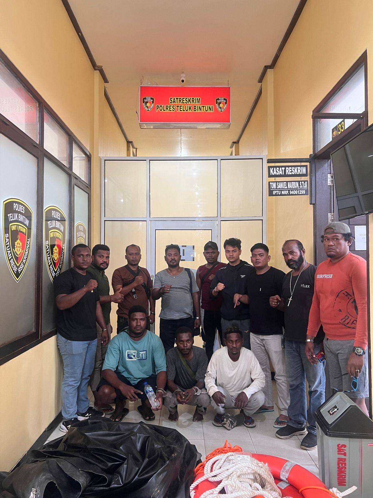 Polres Bintuni Berhasil Ungkap Kasus Pencurian di LGN, Tiga Pelaku Di Ringkus