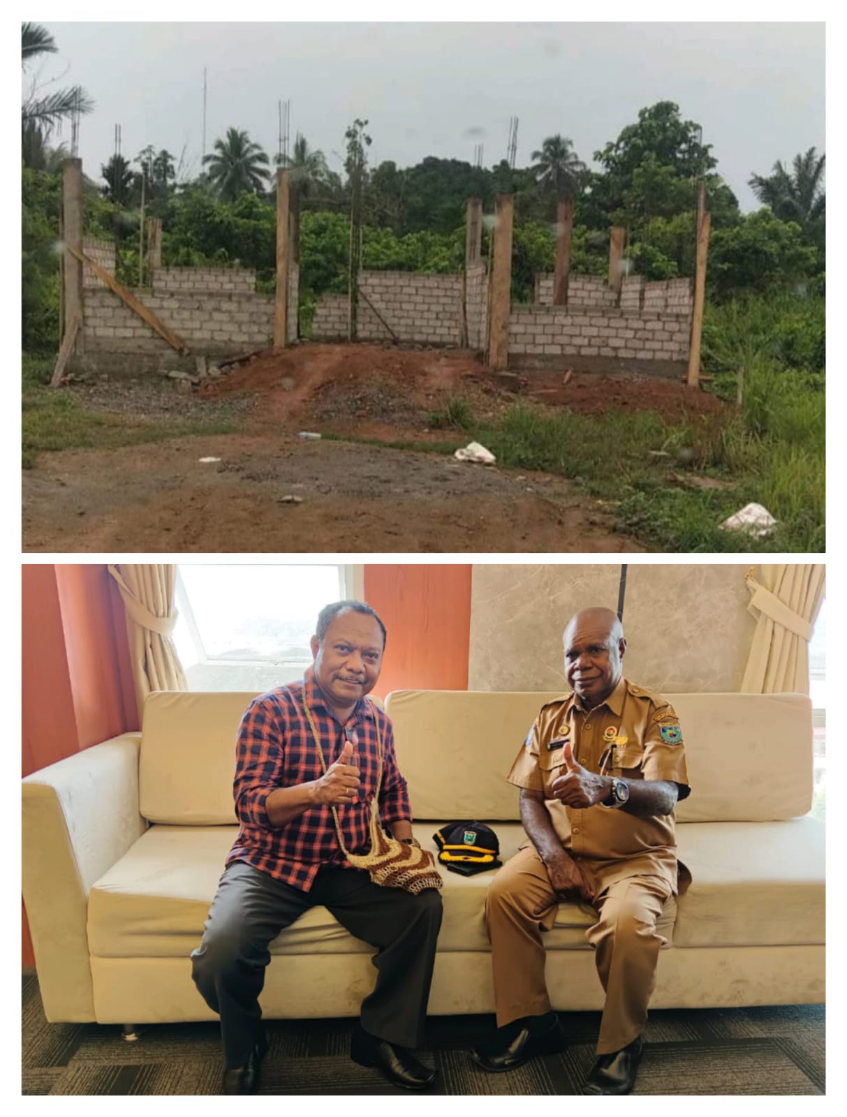 Rumah dari Dinas Sosial Provinsi di Perjualbelikan di Teluk Bintuni, Kepala Distrik Moses Koropasi Bertemu Kadin Sosial Provinsi