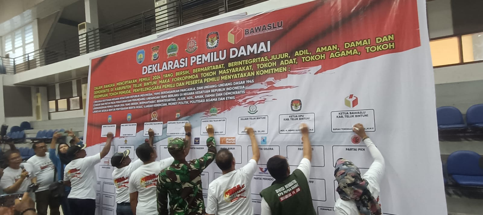 Jelang Pesta Demokrasi, Kesbangpol Gelar Deklarasi Pemilu Damai 2024