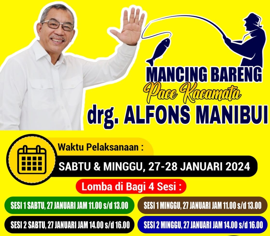 Kumpulkan Energi Positif, Sahabat Alfons Manibui Gelar Lomba Mancing di SP 4 Manokwari