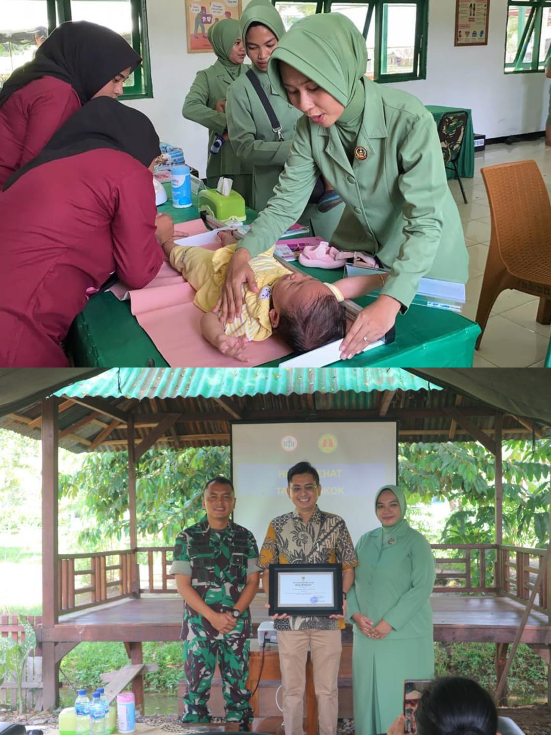 YONIF 763/SBA Menghadirkan Pemateri Dari Dinkes Bintuni Dalam Penyuluhan Program SDIDTK