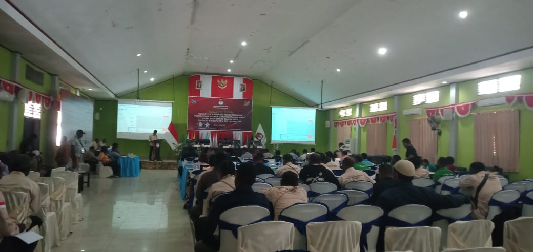 Rapat Pleno Rekapitulasi Perolehan Suara Tingkat Kabupaten Hari Kedua Berlangsung Alot
