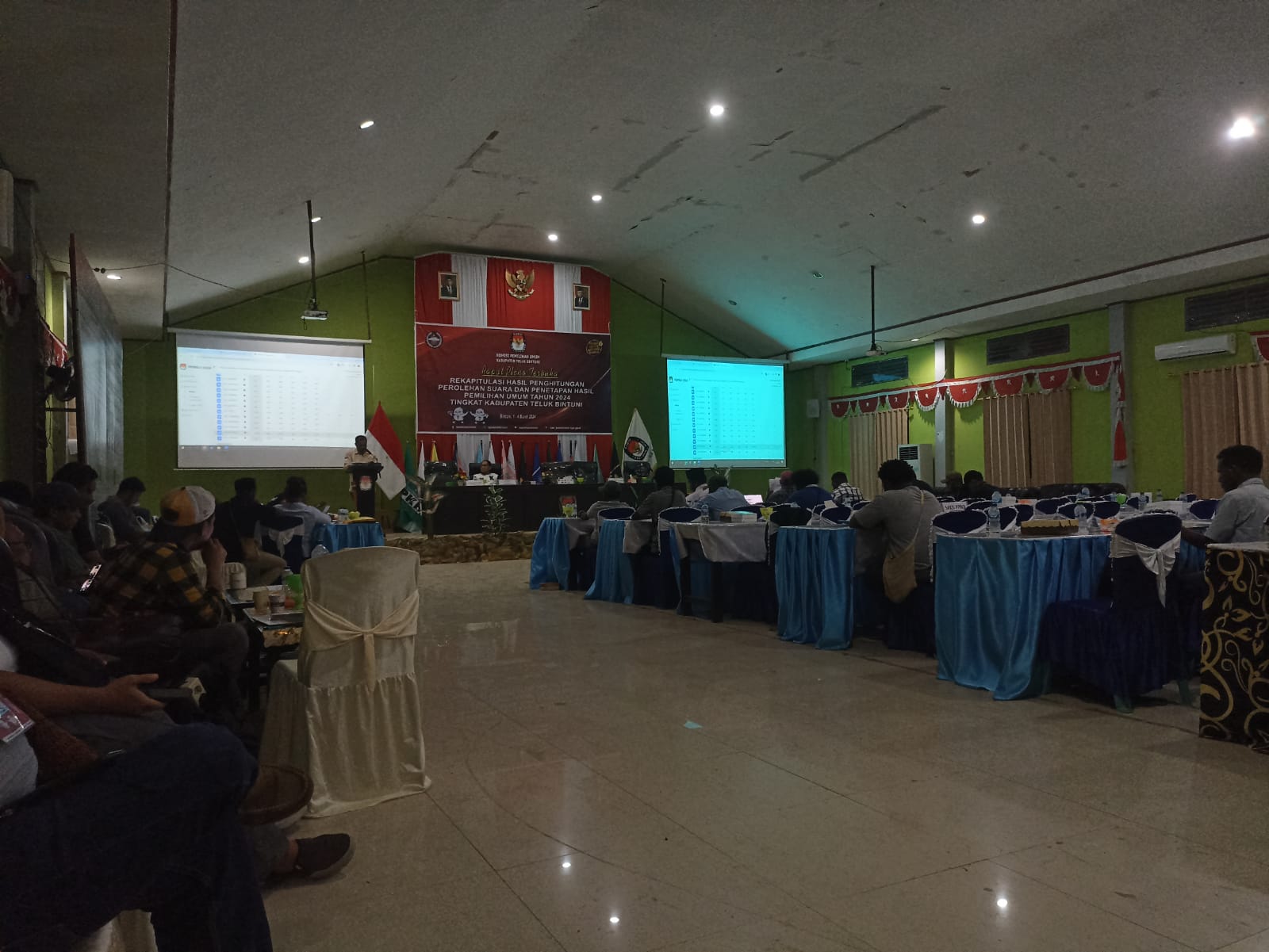 Penetapan Hasil Pemilu Tingkat Kabupaten Teluk Bintuni Molor Dari Jadwal Yang Ditetapkan