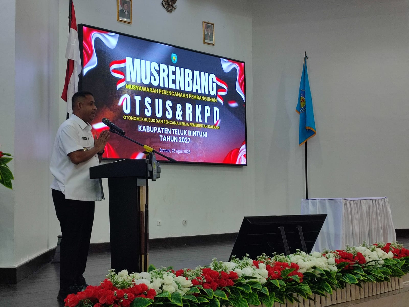 Bupati Yohanis Manibuy Tutup Musrembang Otsus dan RKPD 2027, Pelaksanaan Program Harus Selaras Dengan Tema Pembangunan